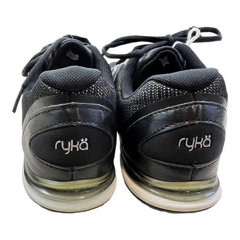 Ryka Women's Mesh Athleisure Sports Running Sneaker Shoes Footwear Black Size 9